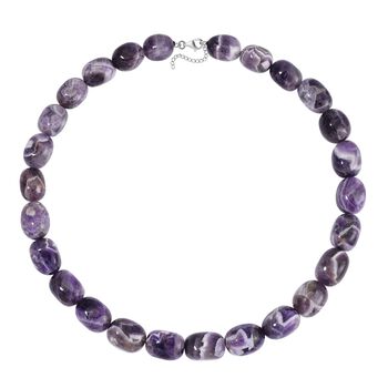 11-18mm zweifarbige Amethyst Perlen-Halskette, 45cm - 580 ct.