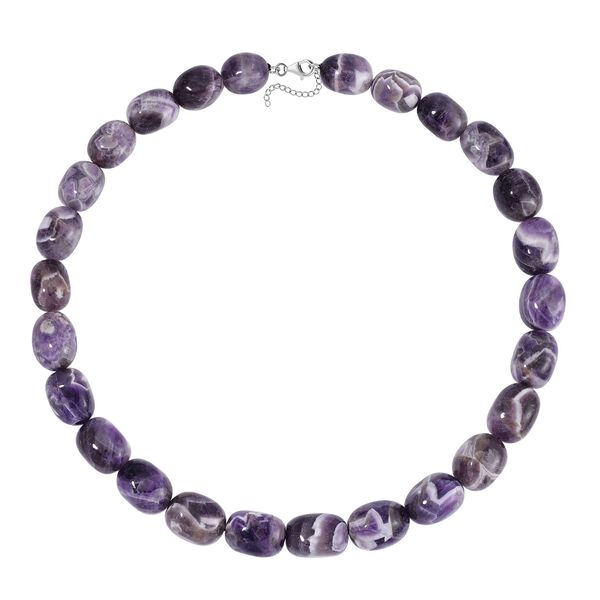11-18mm zweifarbige Amethyst Perlen-Halskette, 45cm - 580 ct. image number 2