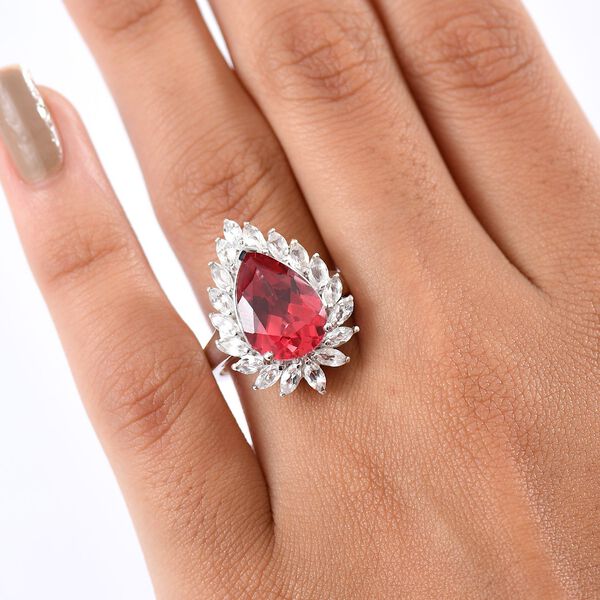 D'Joy Labor Padparadscha Saphir und Topas Ring - 11,28 ct. image number 3