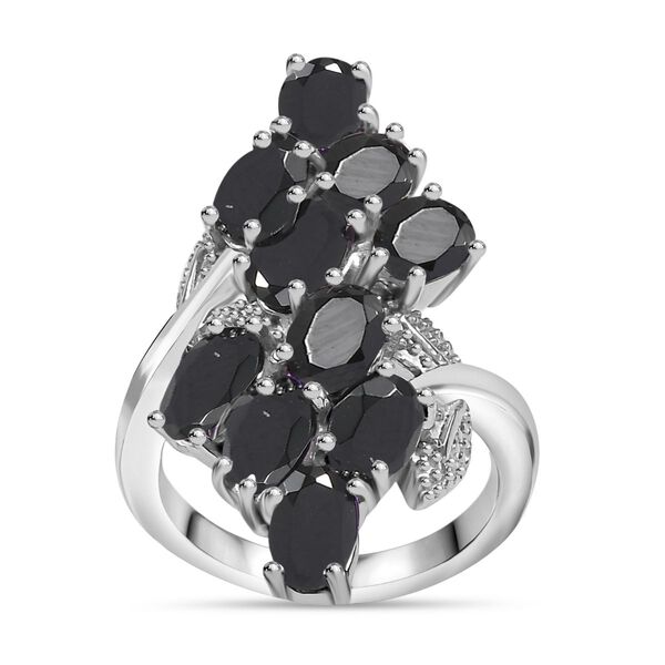 Schwarzer Spinell Ring - 6,06 ct. image number 3