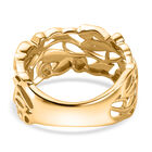 Blatt- und Rankenmuster Ring, 925 Silber vergoldet image number 7