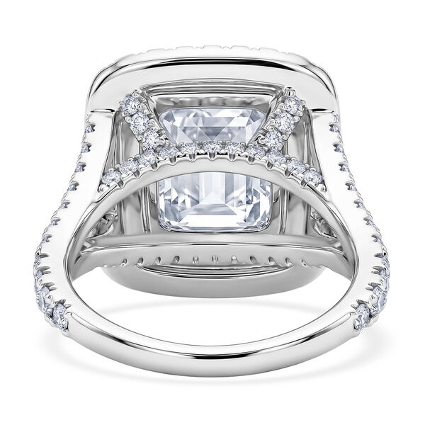 Wei&szlig;er Zirkonia Ring Nickelfreies Messing (Gr&ouml;&szlig;e 21.00) image number 5