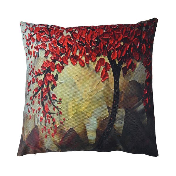 2er-Set bedruckte Kissenbez&uuml;ge, Gr&ouml;&szlig;e 45x45 cm, Rot image number 2