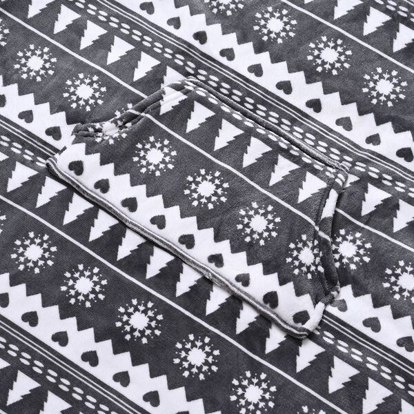 Doppellagiger Hoodie mit Tasche, Grau image number 4