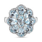 Espirito Santo Aquamarin und Zirkon Ring, ca. 3,92 ct. image number 0