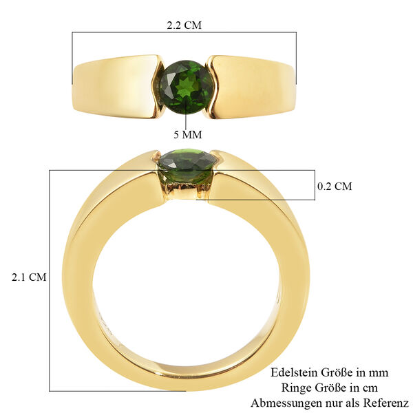 Nat&uuml;rlicher Chromdiopsid-Ring image number 6