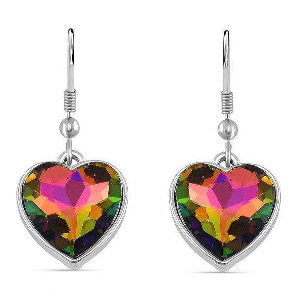 2er Set - Mysticher Regenbogen Kristall Armband und Ohrringe, Silberfarben image number 5