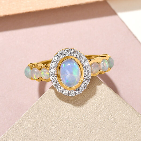 Nat&uuml;rlicher, &auml;thiopischer Opal-Ring - 1,30 ct. image number 2