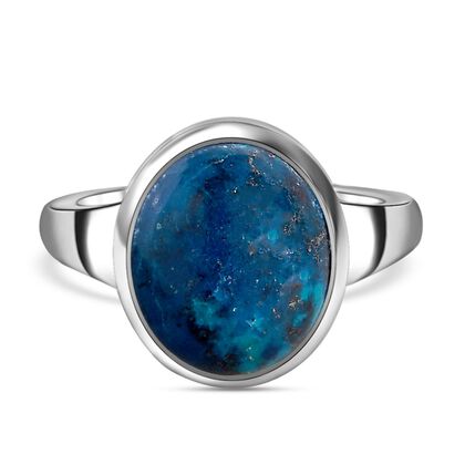Natürlicher Tafelberg Shadowkite Ring, 925 Silber platiniert  ca. 5,27 ct