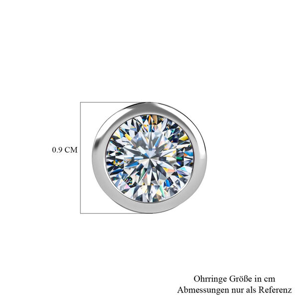 Moissanit Ohrringe - 2,20 ct. image number 4