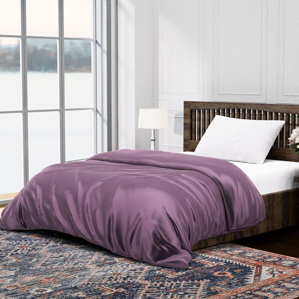 Serenity Night: Premium-Kollektion Herbst-Winter-Steppdecke aus 100 % Bambus mit hochwertiger Kunstdaunenfüllung – 135 x 200 cm, Lavendel image number 0