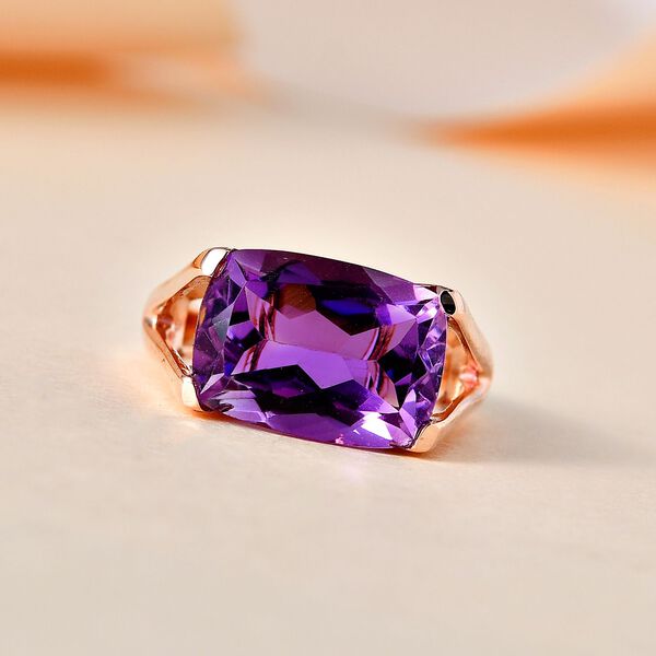 AAA Rose De France Amethyst Ring - 6,55 ct. image number 2