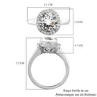 Golconda Diamant-Topas Ring, 925 Silber platiniert  ca. 3,65 ct image number 6