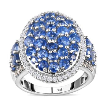 Kaschmir Kyanit und Zirkon-Ring - 4,94 ct.