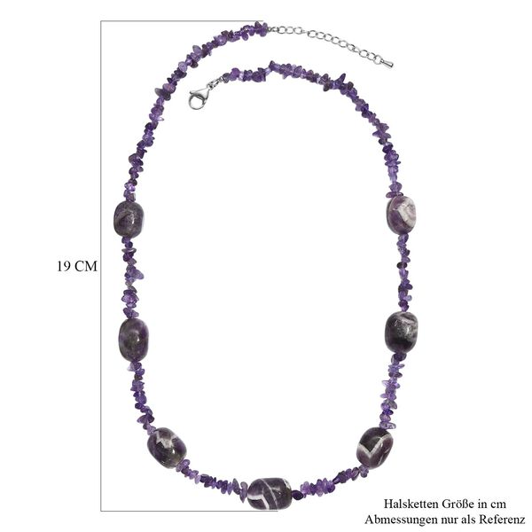 Afrikanische Amethyst 60cm Halskette - 325 ct. image number 5