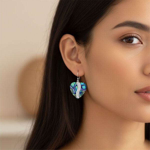 D'Joy Royal Bali - Abalone Muschel Ohrringe 925 Silber ca. image number 2