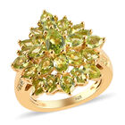 Natürlicher Peridot-Ring, 925 Silber vergoldet  ca. 4,88 ct image number 3
