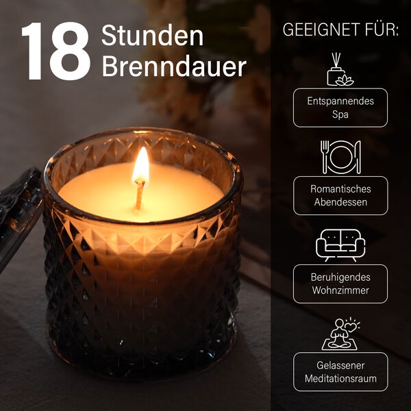 The 5th Season: Premium-Kollektion: Duftkerze im Glas, 36h Brenndauer, Dunkle Beere image number 4