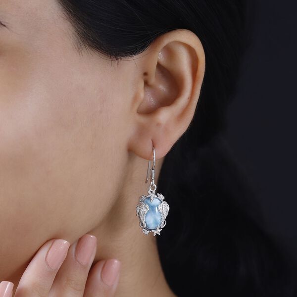 AA Larimar Ohrringe - 13,63 ct. image number 3