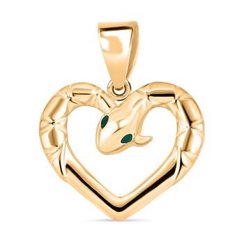Royal Bali Kollektion - Schlangen Herz Anh&auml;nger in  375 Gold