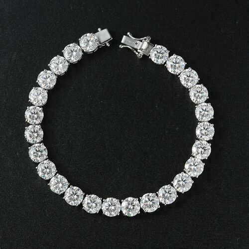 D’joy Moissanit Armband ca. 19 cm 925 Silber rhodiniert ca. 29,53 ct. image number 1