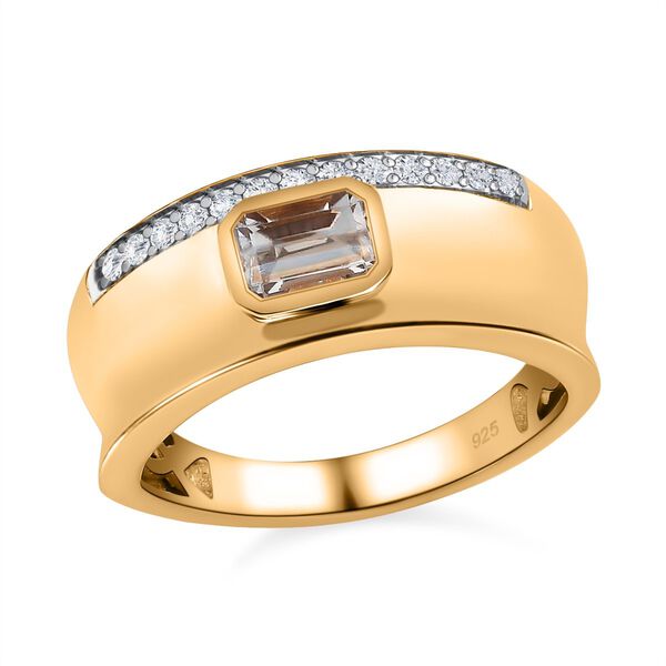 AAA Turkizit und Zirkon Herrenring - 0,97 ct. image number 4