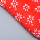 1 Paar rutschfeste Haus Socken mit Jojoba Infusion und Sherpa Futter, Weihnachtsmotiv, Einheitsgröße 24x23x12 cm, rot image number 1