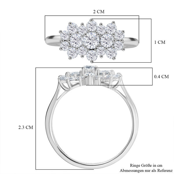 D'Joy Moissanit Ring, 925 Silber rhodiniert - 0,88 ct. image number 7