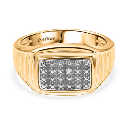 EVER TRUE Wei&szlig;er Diamant Ring Nickelfreies Messing   (Gr&ouml;&szlig;e 19.00)