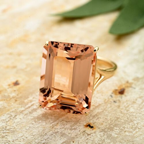 AAA Morganit Ring 585 Gold (Größe 18.00) ca. 10,50 ct image number 1