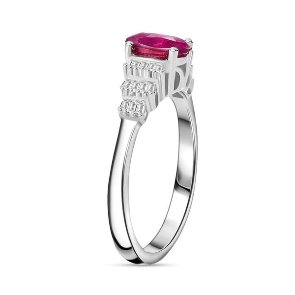 Afrikanischer Rubin und Diamant-Ring - 1,32 ct. image number 5