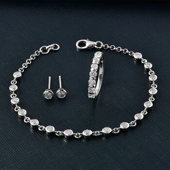LUXURIANT DIAMOND - Lab Grown Diamant Schmuckset 925 Silber Rhodiniert (Gr&ouml;&szlig;e 17) ca. 2.80 ct