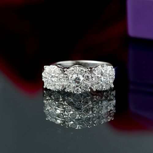 LUXURIANT DIAMOND - Lab Grown Diamant SI Ring 925 Silber rhodiniert (Größe 21.00) ca. 1.00 ct image number 1