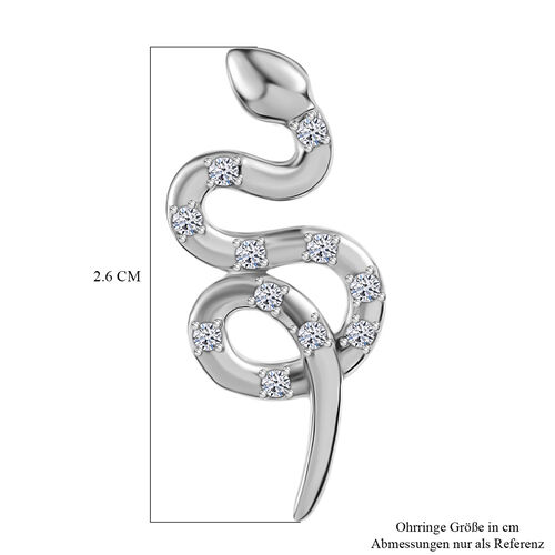 Lab Grown Diamant SI Ohrringe 925 Silber rhodiniert ca. 0,33 ct. image number 6