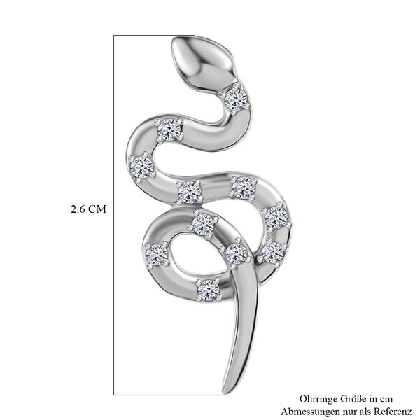 LUXURIANT SI Labor Diamant Ohrringe, 925 Silber rhodiniert - 0,33 ct. image number 6