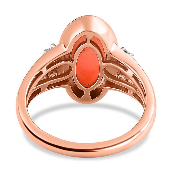 AA rosa Opal und Zirkon Ring - 3 ct. image number 6