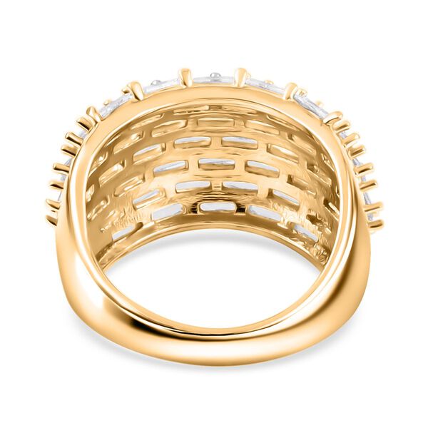 Wei&szlig;er Zirkonia Ring Nickelfreies Messing (Gr&ouml;&szlig;e 17.00) image number 4