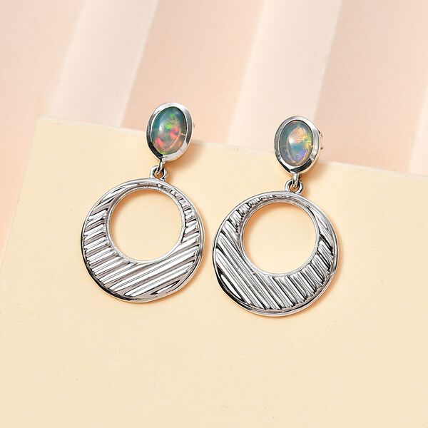 Royal Bali Kollektion- Nat&uuml;rliche, &auml;thiopische Welo Opal-Ohrringe - 1,01 ct. image number 2