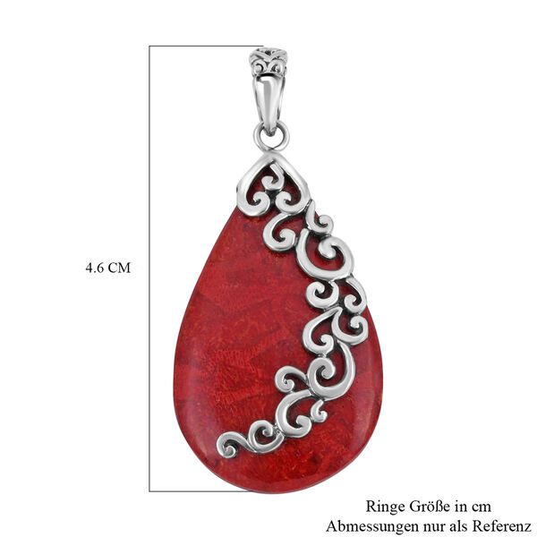 Royal Bali - Koralle Anh&auml;nger, 925 Silber image number 6