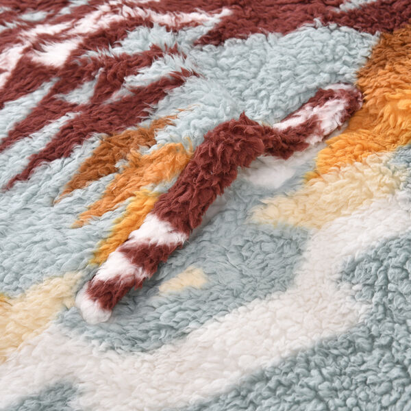 Wolkenweicher Sherpa-Hoodie mit New Mexico Muster, Hellblau-Erdt&ouml;ne, Einheitsgr&ouml;&szlig;e image number 6