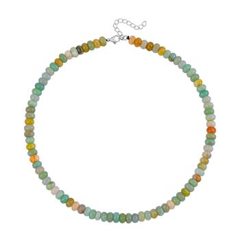 Mehrfarbige Amazonit Halskette, 45+5cm - 200 ct.