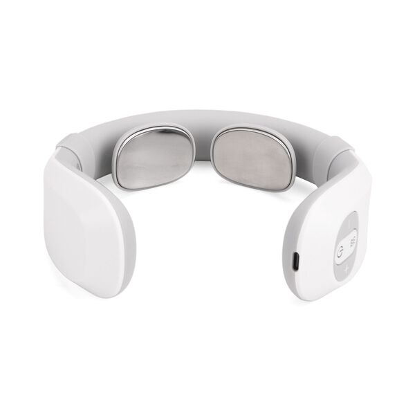 EMS Nackenmassageger&auml;t, 6 Modi, 15 Intensit&auml;ten, W&auml;rmfunktion und 1200 mAh Akku, 17,5x16x5,5cm, Wei&szlig; image number 7