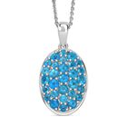 D’joy Neon Apatit Schmuckset 925 Silber rhodiniert ca. 1,70 ct.