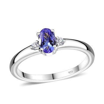 AA Tansanit und Zirkon Schmuckset - 1,71 ct.