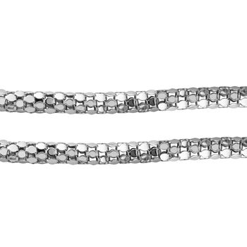 Coreana 50cm Kette in 925 Silber rhodiniert