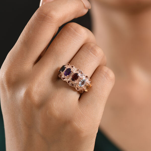 EVER TRUE Afrikanischer Amethyst Ring 950 Kupfer (Gr&ouml;&szlig;e 17.00) ca. 2,22 ct image number 2