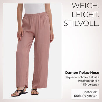 Leichte Hose mit Gummibund 32&ndash;48 cm, L&auml;nge 104 cm, Rosa