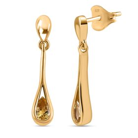 AA natürliche goldener Tansanit-Ohrringe - 0,39 ct.