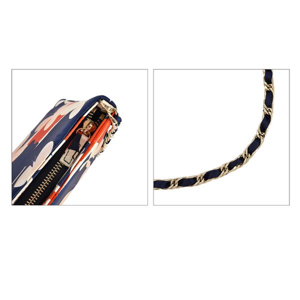 Umhängetasche mit Blumenmuster aus Seide, mehrfarbig image number 4