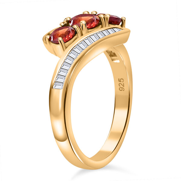 Roter Saphir und Zirkon-Ring - 1,99 ct. image number 7